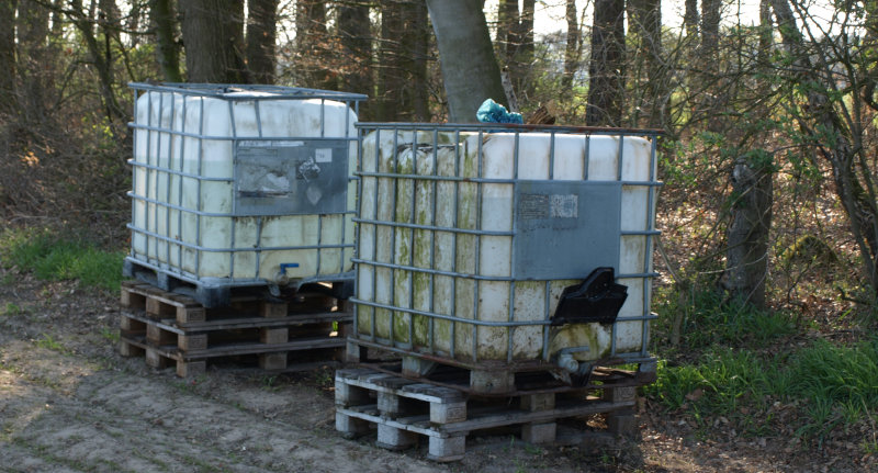 Wasserbehälter am Kinder- und Familienwald